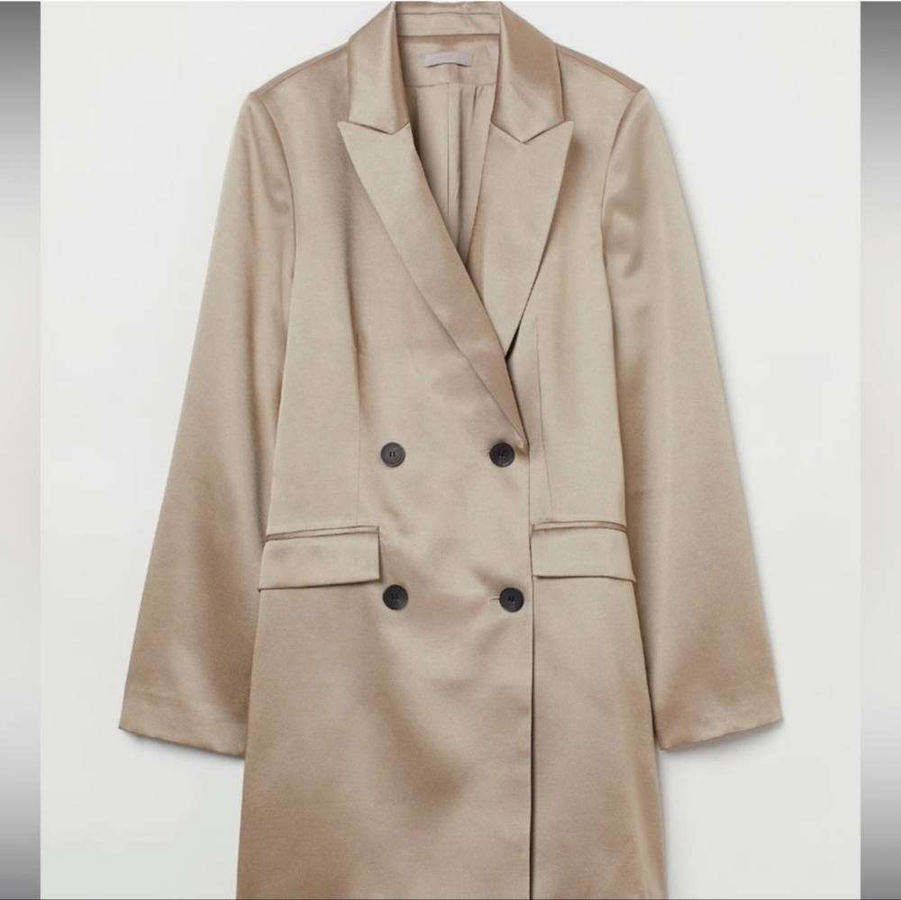 Satin Blazer Dress